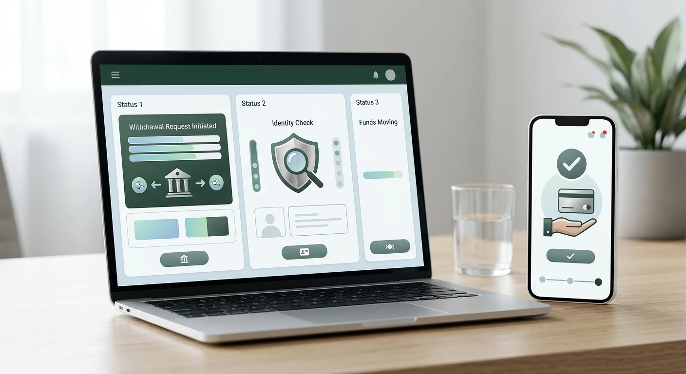 Illustratie van een opnameproces met verificatiestap en statuscontrole